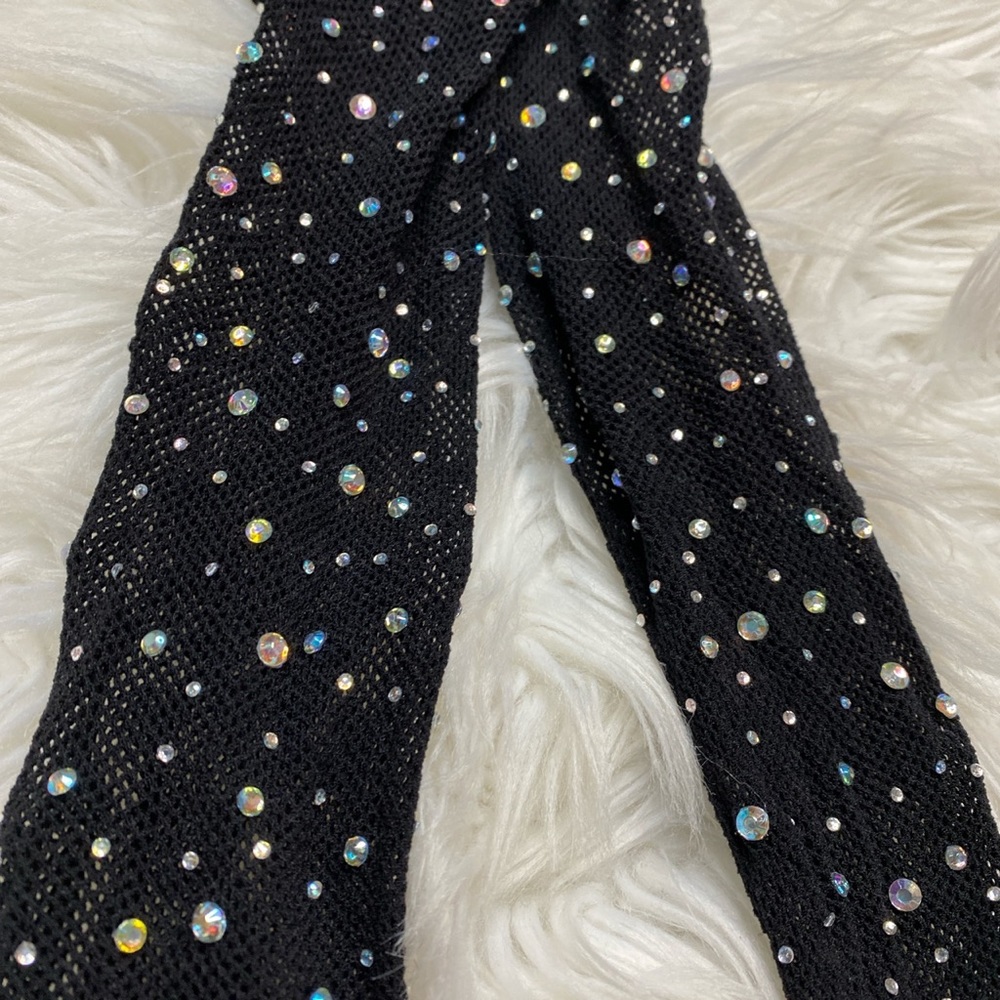 Bejeweled Fishnet Tights